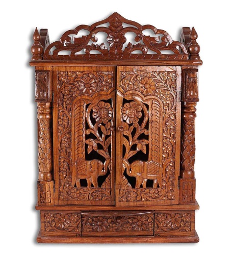 Elephant Carved Door Design Mandir in UK