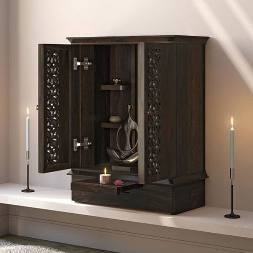 Handmade cabinet for pooja mandir at home medium in UK
