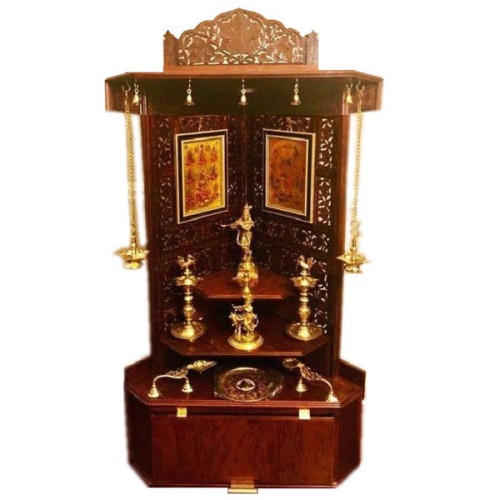 Handmade corner pooja mandir medium in UK