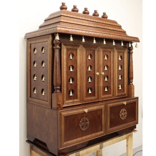 Handmade Large Pooja Mandir for home (48" 24" 63")L x B x H in UK