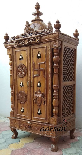 Handmade pooja cabinet 30x18x60 inches in UK