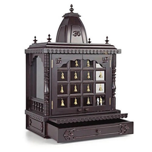 Handmade teak pooja mandir 21-12-33 inches in UK