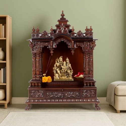 Handmade teak wood mandap in UK