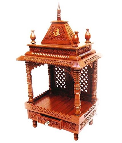 Handmade Teak wood mandir 18x12x32 Inches Large in UK