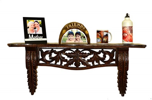 Handmade Wooden Decorative Floating Wall Shelf in UK