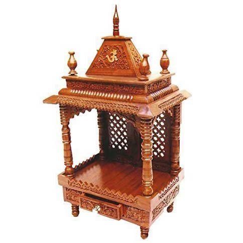 Handmade Wooden Temple Home Mandir 12"x 8" x 24" in UK
